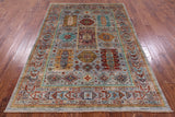 Turkmen Ersari Hand Knotted Wool Rug - 5' 8" X 7' 11" - Golden Nile