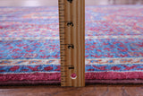 Geometric Persian Mamluk Hand Knotted Wool Rug - 5' 0" X 6' 9" - Golden Nile
