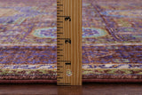 Brown Geometric Persian Mamluk Handmade Wool Rug - 5' 1" X 6' 10" - Golden Nile