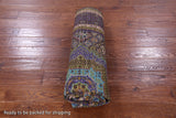 Brown Geometric Persian Mamluk Hand Knotted Wool Rug - 5' 9" X 8' 0" - Golden Nile
