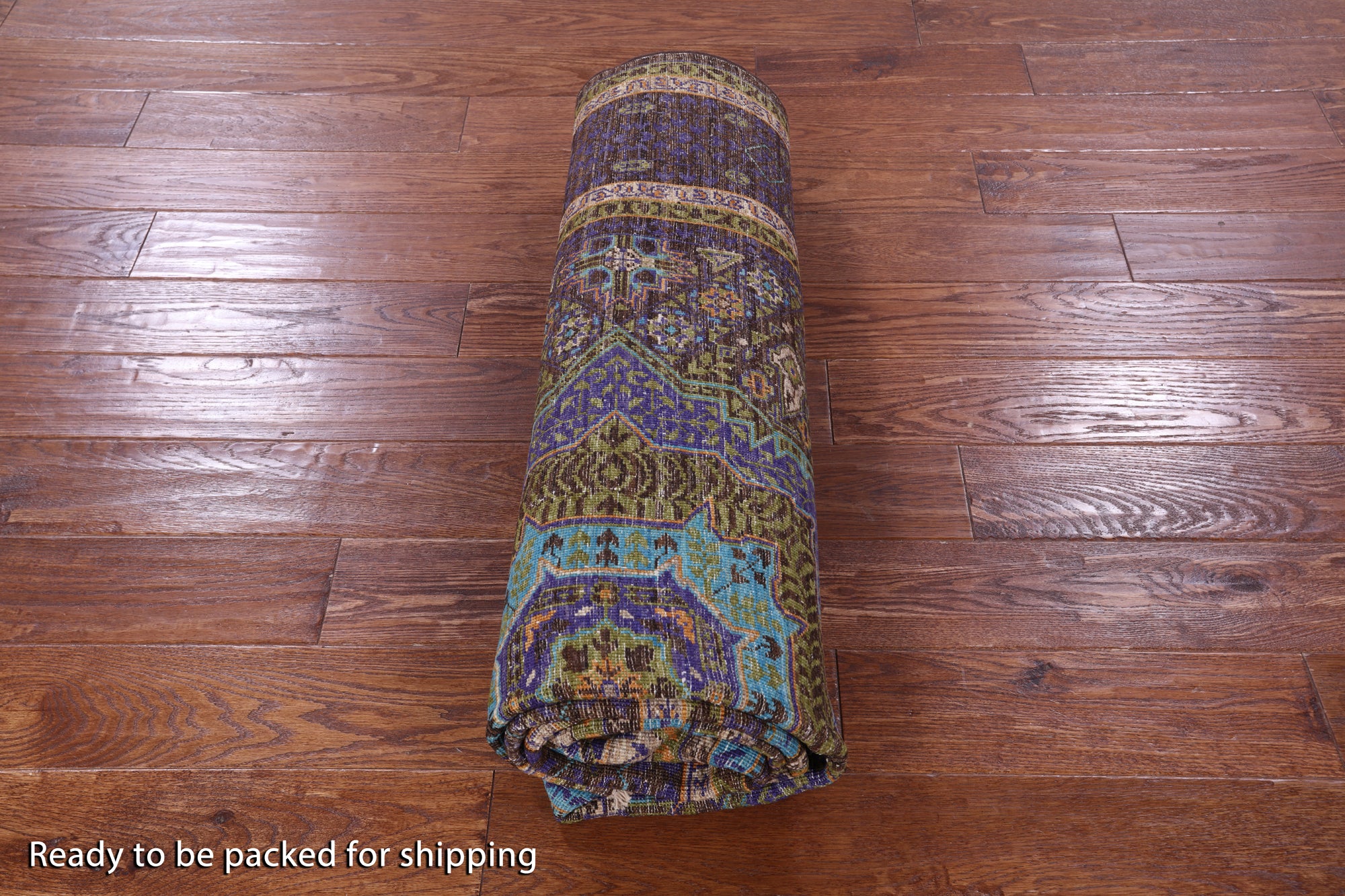 Brown Geometric Persian Mamluk Hand Knotted Wool Rug - 5' 9" X 8' 0" - Golden Nile