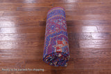 Red Geometric Persian Mamluk Hand Knotted Wool Rug - 5' 4" X 8' 4" - Golden Nile