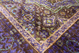 Brown Geometric Persian Mamluk Hand Knotted Wool Runner Rug - 2' 8" X 7' 9" - Golden Nile