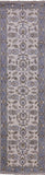 Ivory Turkish Oushak Handmade Wool Runner Rug - 2' 7" X 9' 10" - Golden Nile