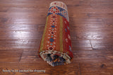 Tribal Persian Gabbeh Hand Knotted Wool Rug - 5' 0" X 6' 9" - Golden Nile