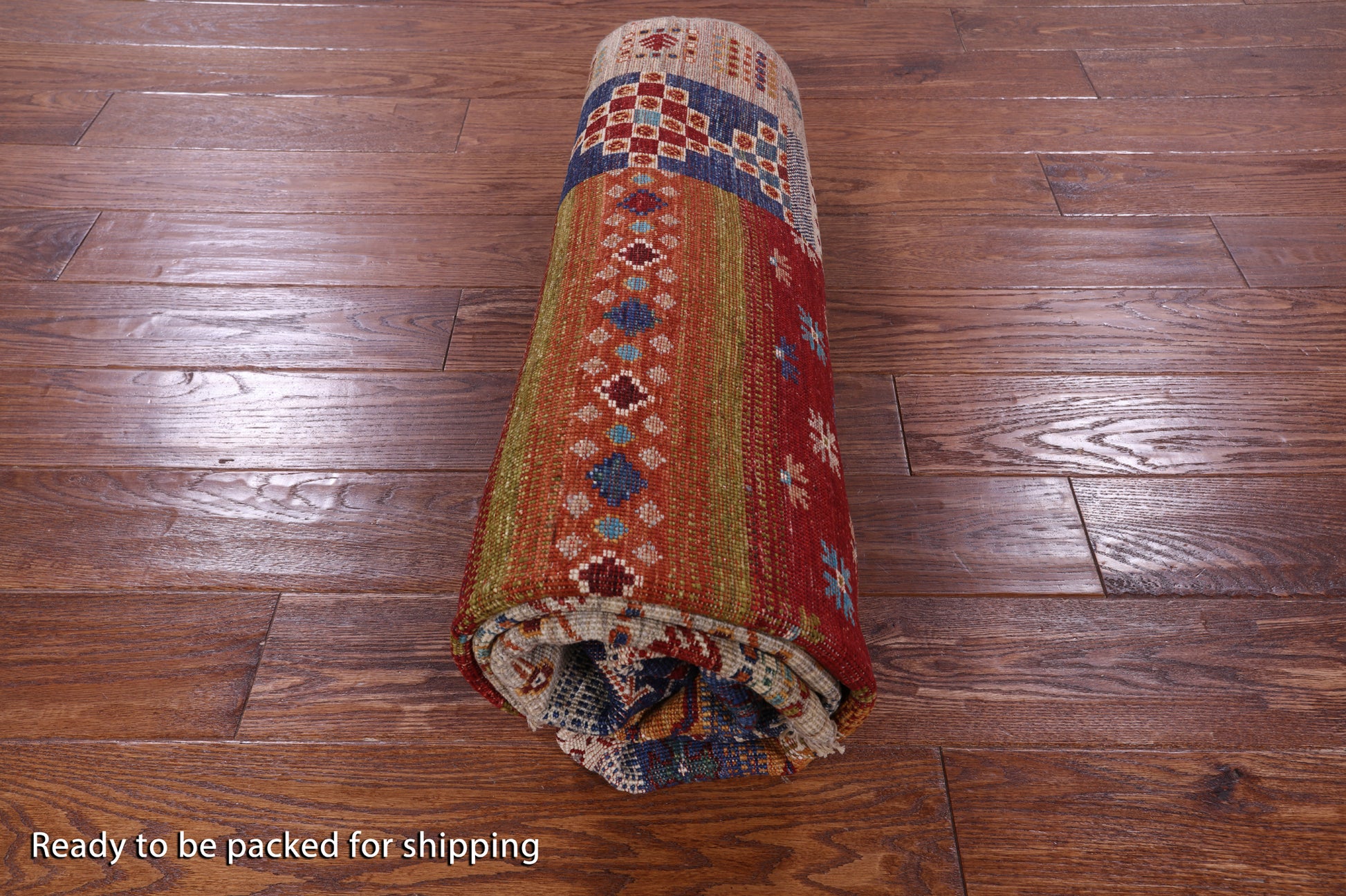 Tribal Persian Gabbeh Hand Knotted Wool Rug - 5' 0" X 6' 9" - Golden Nile