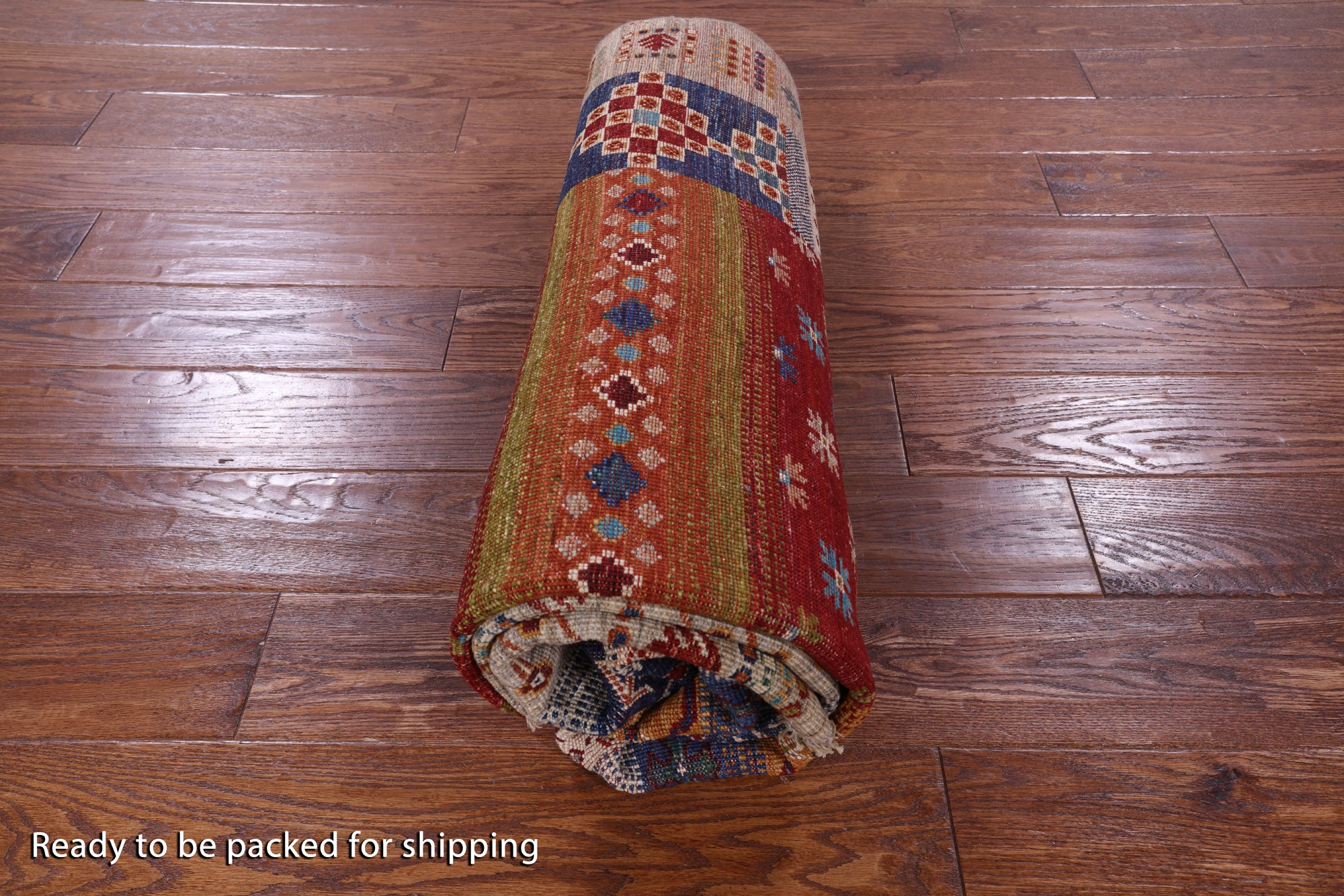 Tribal Persian Gabbeh Hand Knotted Wool Rug - 5' 0" X 6' 9" - Golden Nile