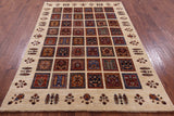 Ivory Garden Design Persian Handmade Wool Rug - 5' 7" X 7' 10" - Golden Nile