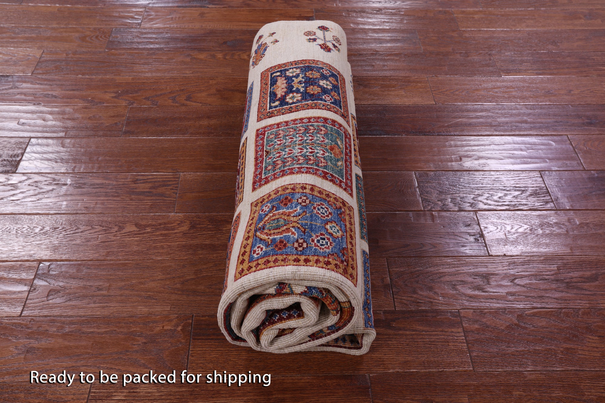 Ivory Garden Design Persian Handmade Wool Rug - 5' 7" X 7' 10" - Golden Nile