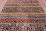 Khorjin Persian Gabbeh Hand Knotted Wool Rug - 6' 7" X 9' 8" - Golden Nile