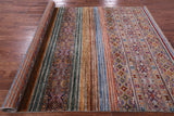 Khorjin Persian Gabbeh Hand Knotted Wool Rug - 6' 7" X 9' 8" - Golden Nile