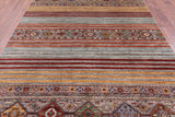 Khorjin Persian Gabbeh Hand Knotted Wool Rug - 6' 10" X 10' 1" - Golden Nile
