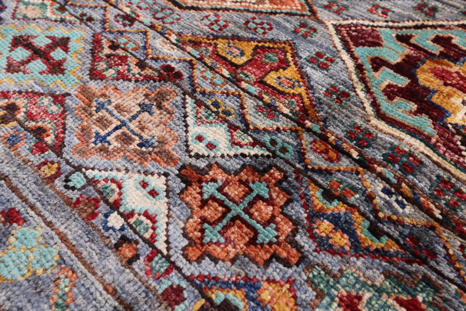 Khorjin Persian Gabbeh Handmade Wool Rug - 5' 8" X 7' 10" - Golden Nile