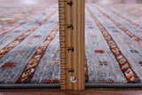 Khorjin Persian Gabbeh Handmade Wool Rug - 5' 8" X 7' 10" - Golden Nile