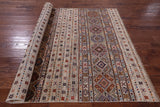 Khorjin Persian Gabbeh Hand Knotted Wool Rug - 5' 6" X 7' 9" - Golden Nile