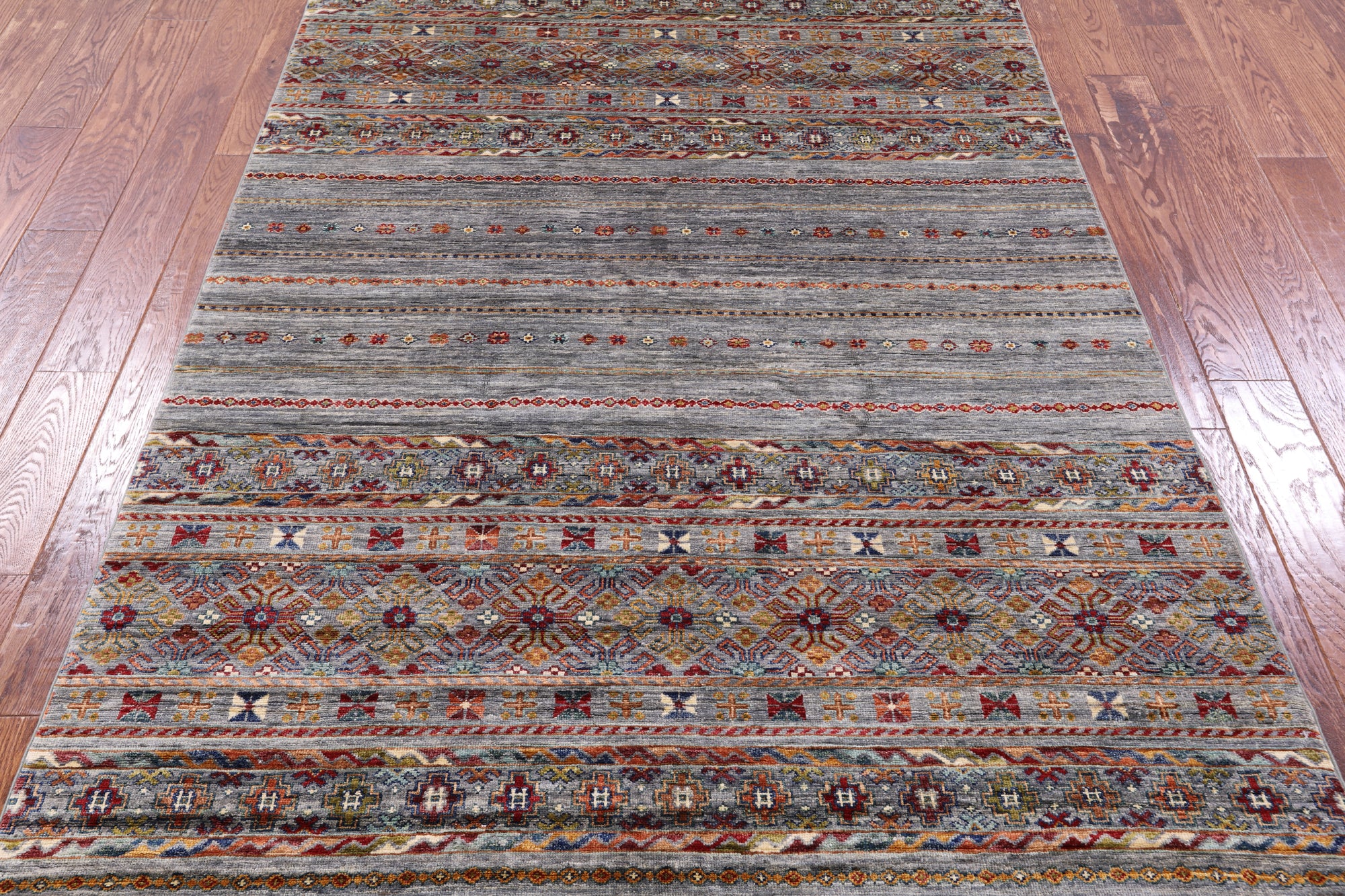 Khorjin Persian Gabbeh Hand Knotted Wool Rug - 5' 0" X 7' 0" - Golden Nile