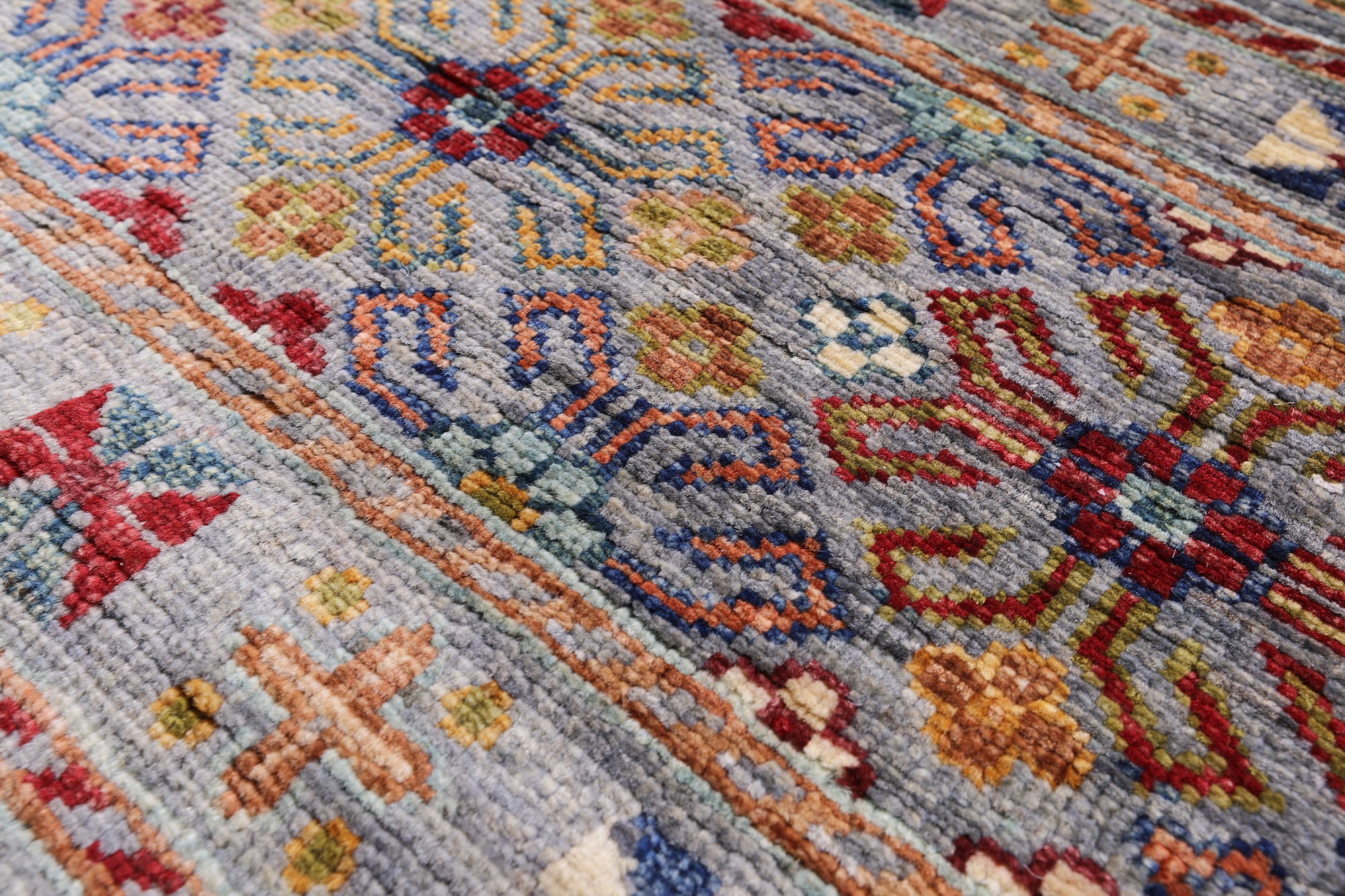 Khorjin Persian Gabbeh Hand Knotted Wool Rug - 5' 0" X 7' 0" - Golden Nile