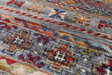 Khorjin Persian Gabbeh Hand Knotted Wool Rug - 5' 0" X 7' 0" - Golden Nile