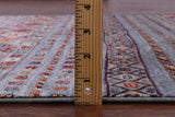 Khorjin Persian Gabbeh Handmade Wool Rug - 4' 0" X 5' 7" - Golden Nile