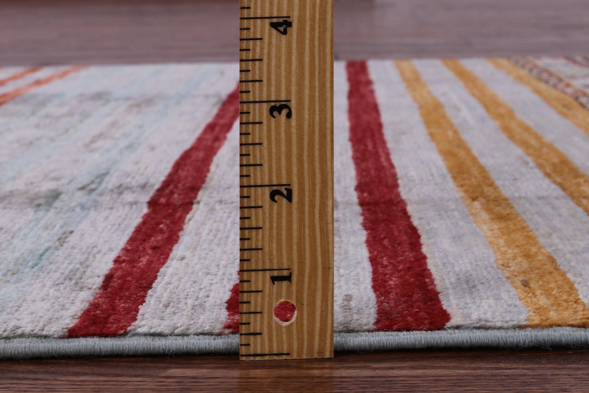 Khorjin Persian Gabbeh Handmade Wool Rug - 3' 4" X 4' 10" - Golden Nile