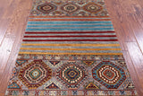 Khorjin Persian Gabbeh Hand Knotted Wool Rug - 3' 3" X 5' 1" - Golden Nile