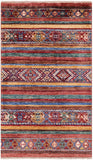 Khorjin Persian Gabbeh Hand Knotted Wool Rug - 2' 6" X 4' 1" - Golden Nile