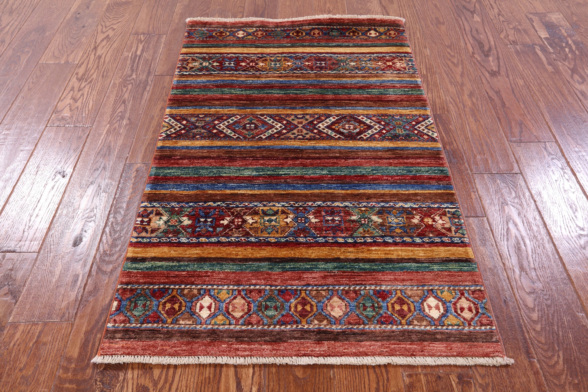 Khorjin Persian Gabbeh Hand Knotted Wool Rug - 2' 6" X 4' 1" - Golden Nile