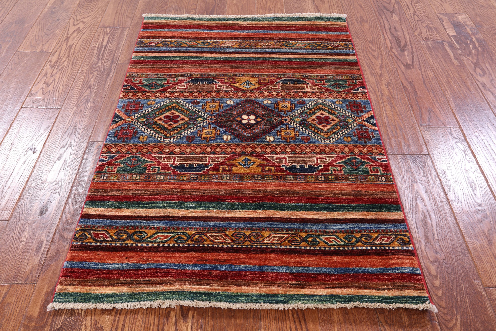 Khorjin Persian Gabbeh Hand Knotted Wool Rug - 2' 9" X 4' 1" - Golden Nile
