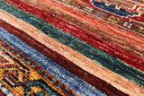Khorjin Persian Gabbeh Hand Knotted Wool Rug - 2' 9" X 4' 1" - Golden Nile