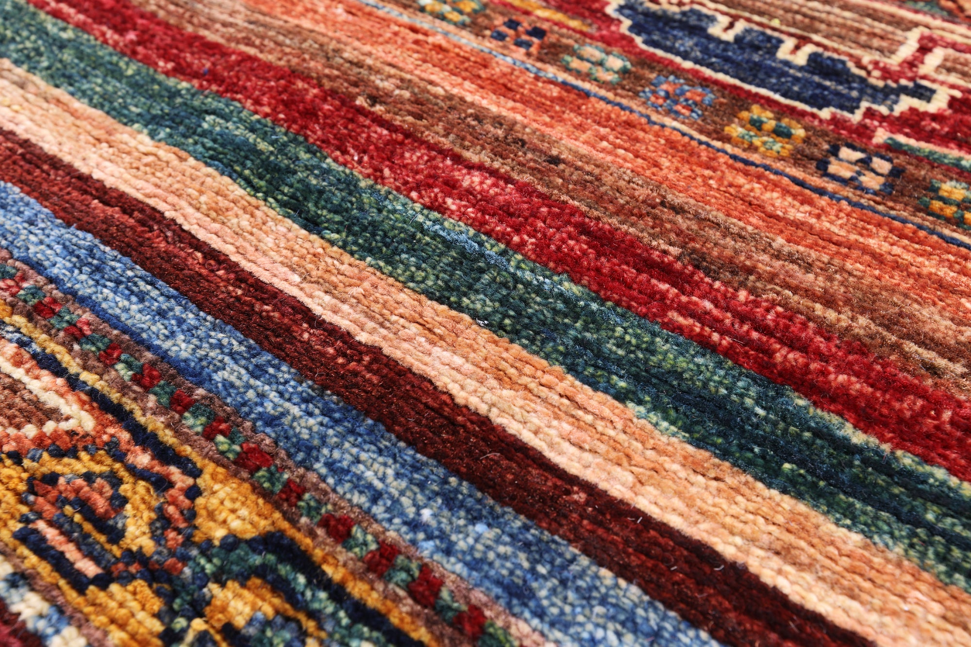 Khorjin Persian Gabbeh Hand Knotted Wool Rug - 2' 9" X 4' 1" - Golden Nile