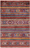 Khorjin Persian Gabbeh Handmade Wool Rug - 2' 7" X 4' 1" - Golden Nile