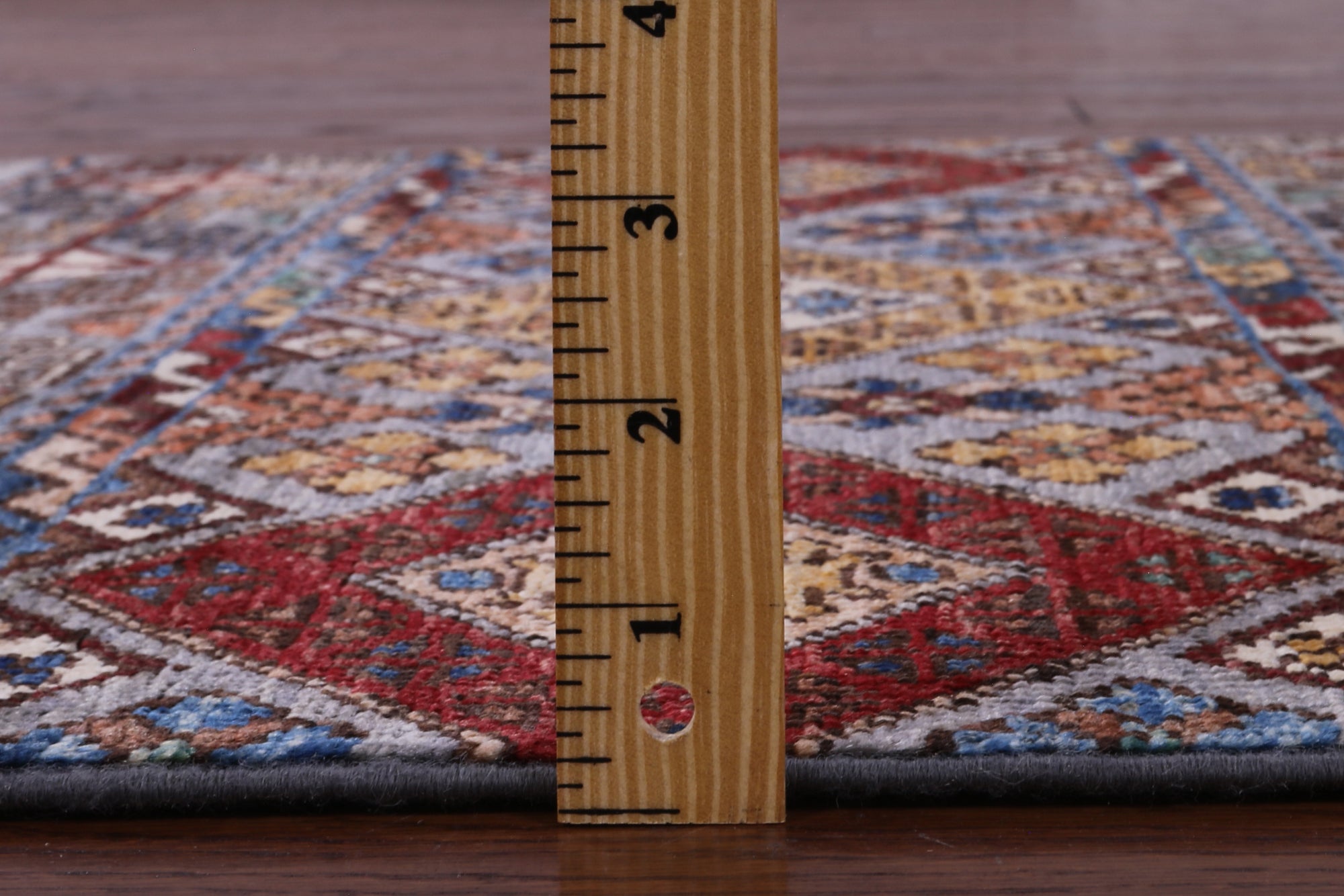 Grey Khorjin Persian Gabbeh Hand Knotted Wool Rug - 2' 8" X 4' 1" - Golden Nile