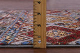 Grey Khorjin Persian Gabbeh Hand Knotted Wool Rug - 2' 9" X 4' 1" - Golden Nile