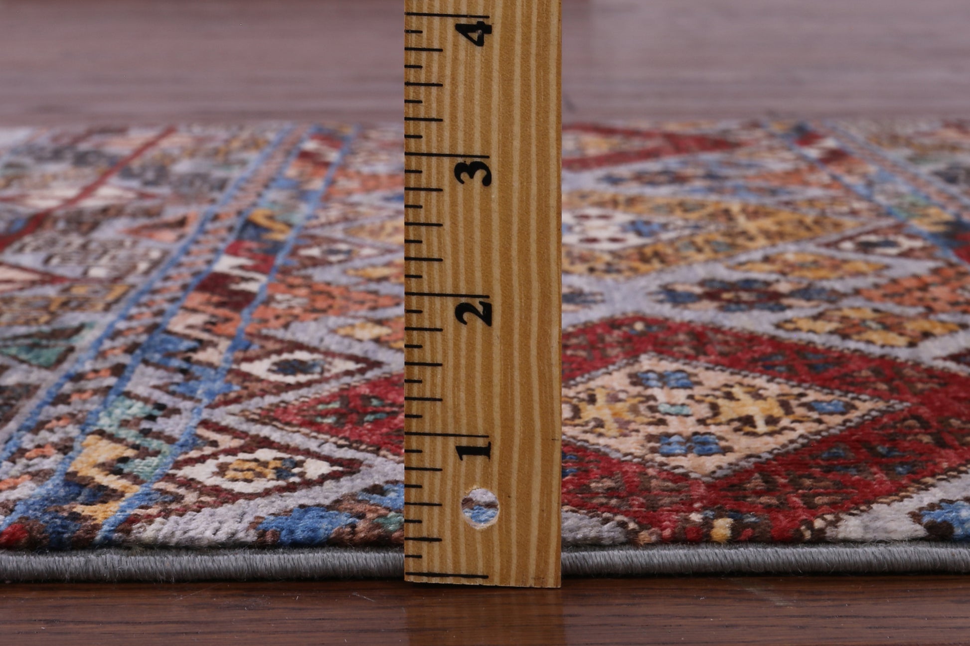 Grey Khorjin Persian Gabbeh Hand Knotted Wool Rug - 2' 9" X 4' 1" - Golden Nile