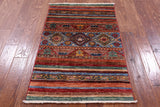 Khorjin Persian Gabbeh Handmade Wool Rug - 2' 7" X 4' 1" - Golden Nile
