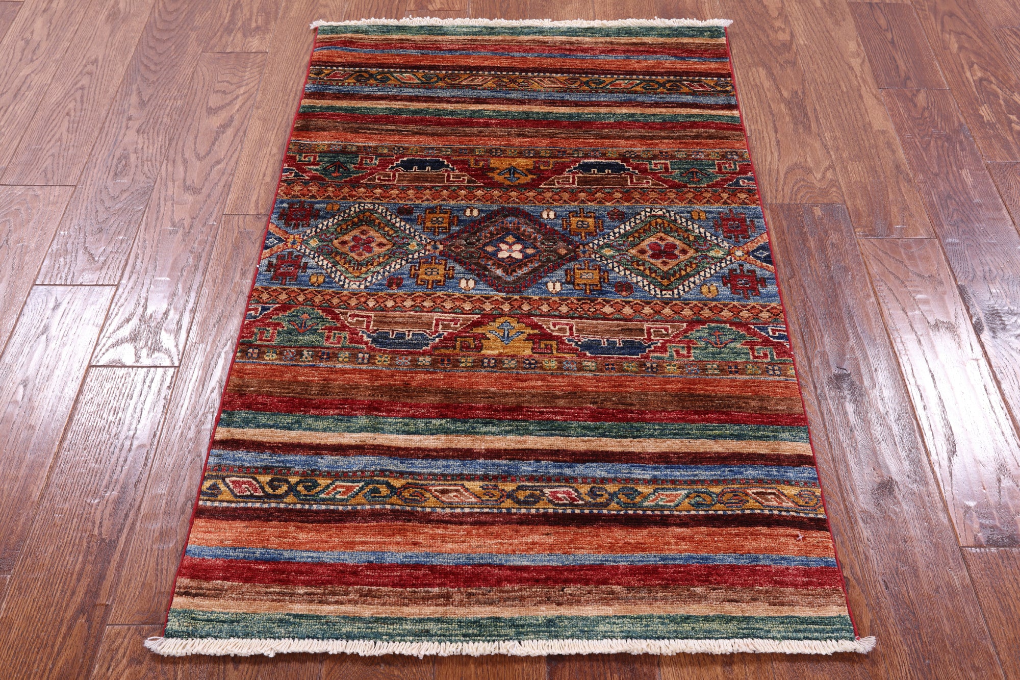 Khorjin Persian Gabbeh Handmade Wool Rug - 2' 7" X 4' 1" - Golden Nile