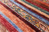 Khorjin Persian Gabbeh Handmade Wool Rug - 2' 7" X 4' 1" - Golden Nile