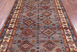 Super Kazak Hand Knotted Wool Rug - 5' 6" X 8' 3" - Golden Nile