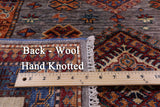 Super Kazak Hand Knotted Wool Rug - 5' 6" X 8' 3" - Golden Nile