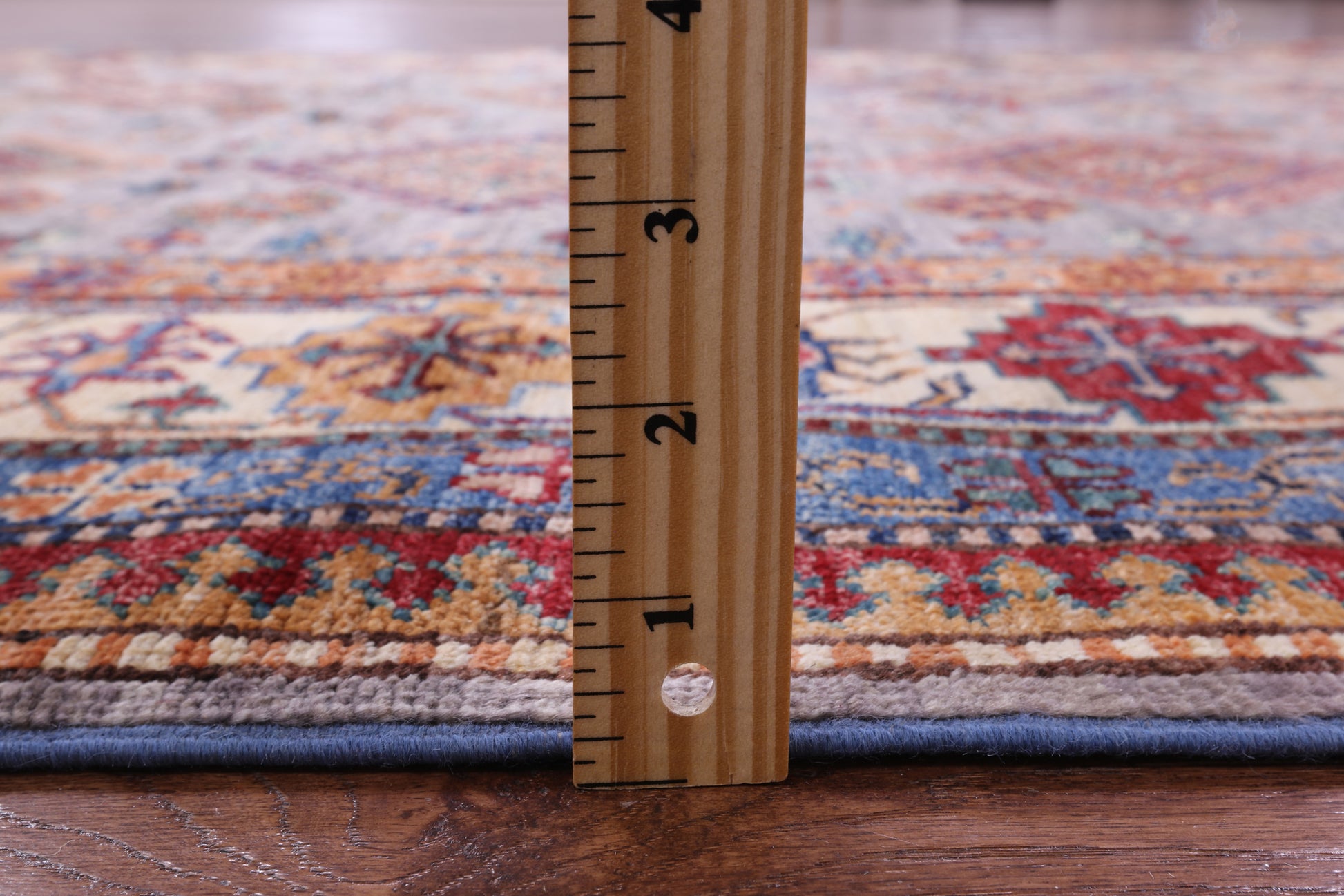 Super Kazak Hand Knotted Wool Rug - 5' 6" X 8' 3" - Golden Nile