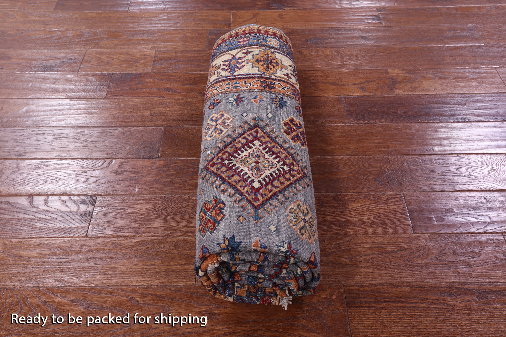 Super Kazak Hand Knotted Wool Rug - 5' 6" X 8' 3" - Golden Nile