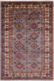Super Kazak Hand Knotted Wool Rug - 5' 6" X 8' 3" - Golden Nile