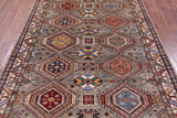 Super Kazak Hand Knotted Wool Rug - 5' 6" X 8' 0" - Golden Nile
