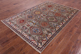Super Kazak Hand Knotted Wool Rug - 5' 6" X 8' 0" - Golden Nile