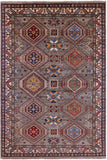 Super Kazak Hand Knotted Wool Rug - 5' 6" X 8' 0" - Golden Nile
