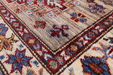 Super Kazak Hand Knotted Wool Runner Rug - 2' 9" X 9' 3" - Golden Nile