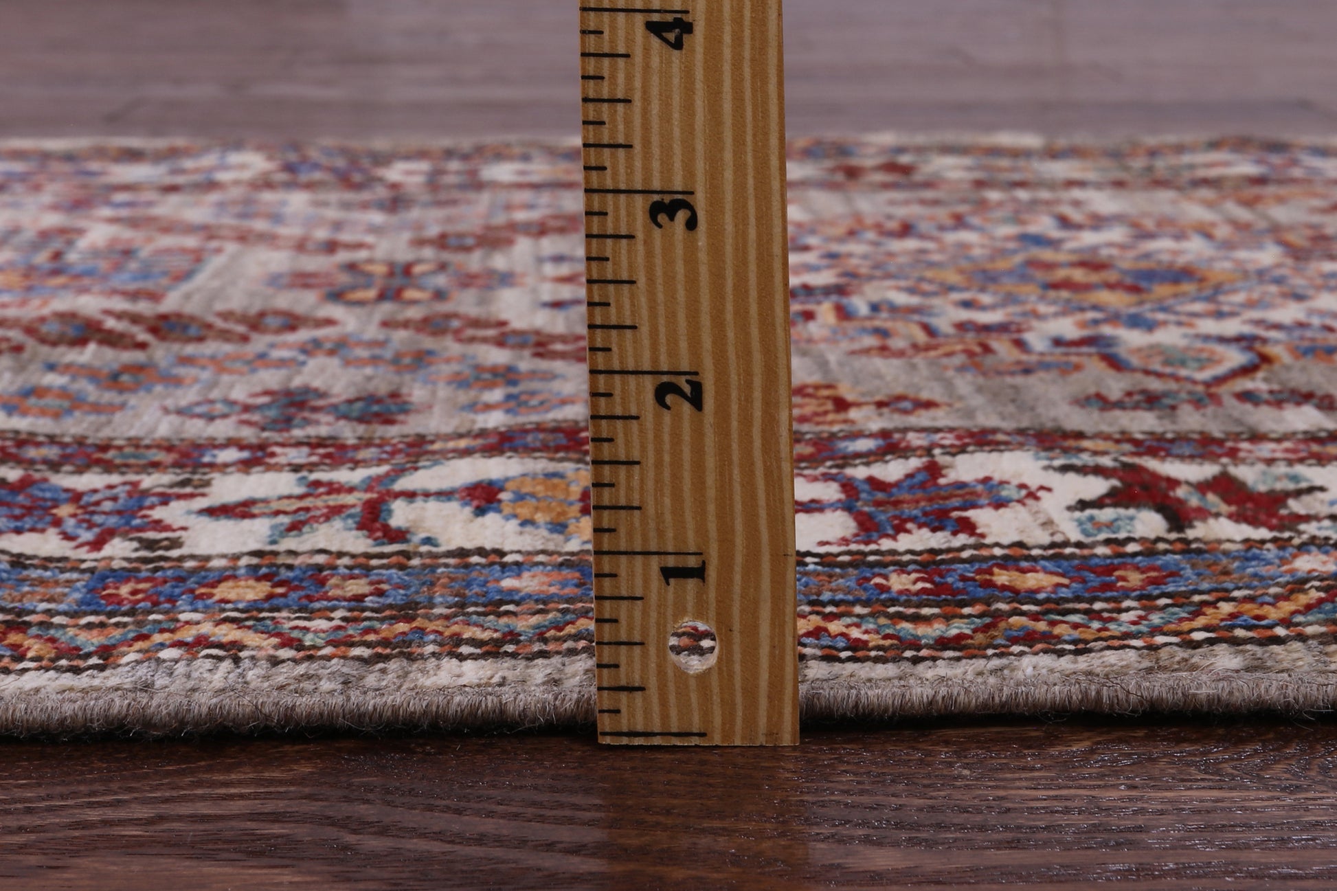 Super Kazak Hand Knotted Wool Runner Rug - 2' 9" X 9' 3" - Golden Nile