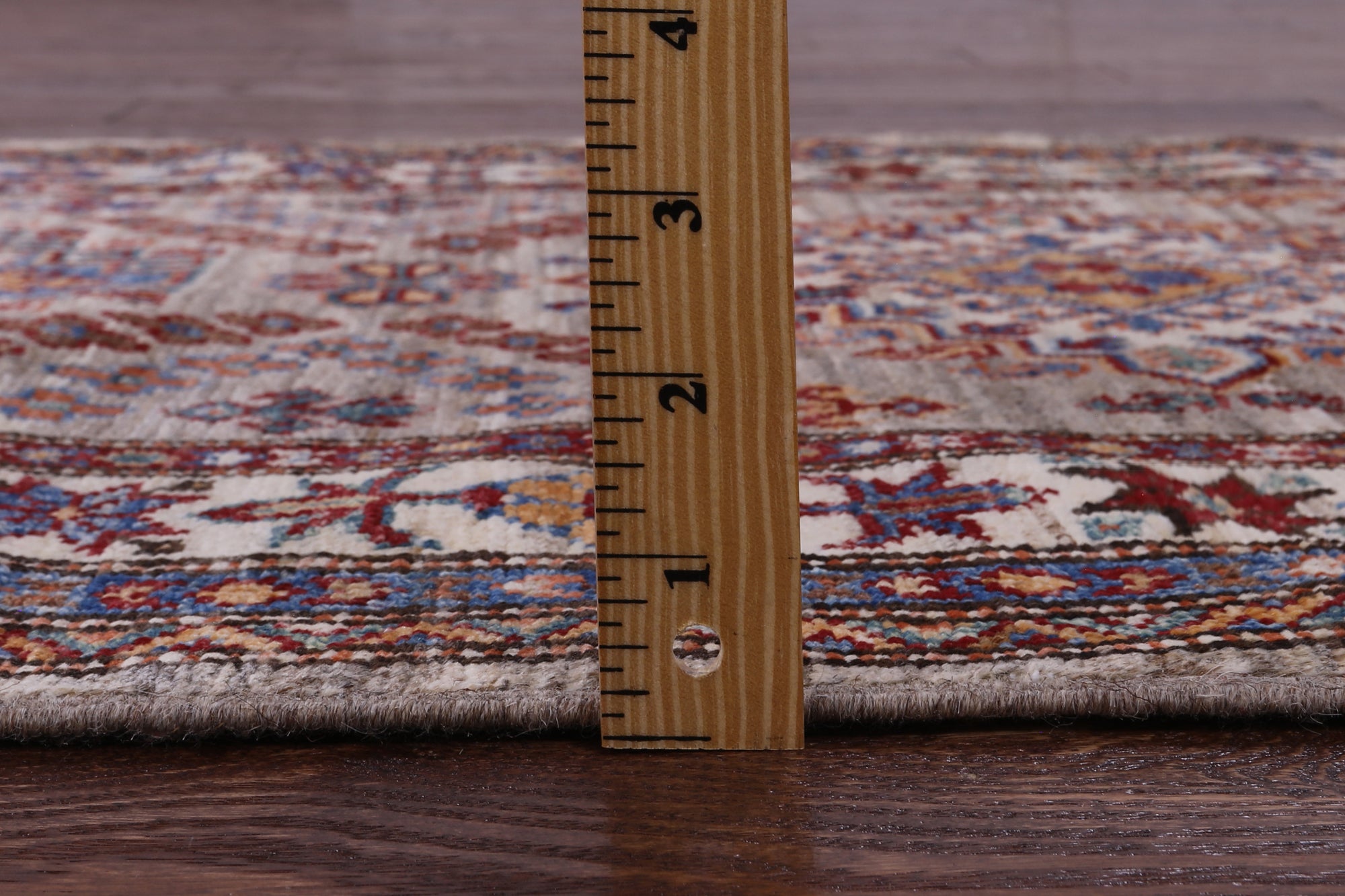 Super Kazak Hand Knotted Wool Runner Rug - 2' 9" X 9' 3" - Golden Nile