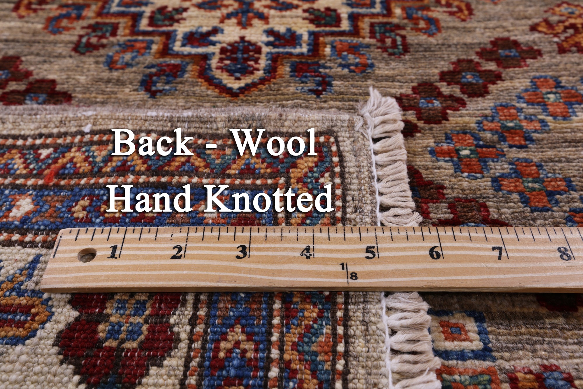 Super Kazak Hand Knotted Wool Runner Rug - 2' 10" X 9' 3" - Golden Nile