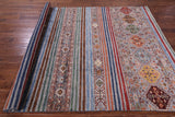 Khorjin Persian Gabbeh Hand Knotted Wool Rug - 6' 10" X 10' 2" - Golden Nile